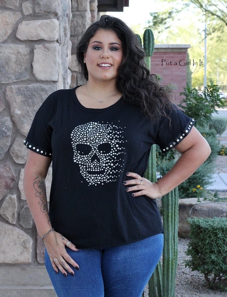 Plus size biker shirts sale