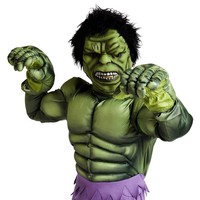 Disney Boys Deluxe Marvel Avengers Incredible Hulk Costume 2/3 2 3 Disney Boys Deluxe Marvel Avengers Incredible Hulk Costume 2/3 2 3