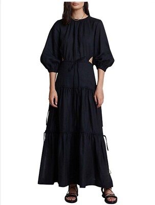 BRAND NEW BEC & BRIDGE ARLINGTON BLACK MAXI LINEN DRESS SIZE 10 RRP$420 |  eBay Australia