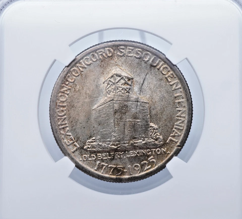 1925 Lexington Commemorative 50c Silver Half Dollar NGC & CAC MS 64 - U934 - Image 4 of 4