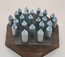 2 Dz Glue on Field Points 5/16 Aluminum Archery Wooden Arrow Practice Tips  