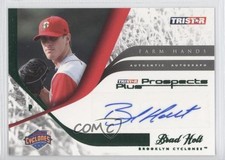 2008 TRISTAR Prospects Plus Farm Hands Authentic Green 18/50 Brad Holt Auto 0m0