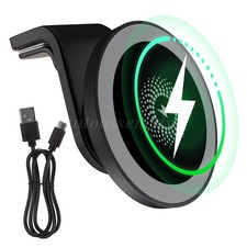 Wireless Charger 360  Fast Charging Automatic Clamping Car Mount Phone Holder US