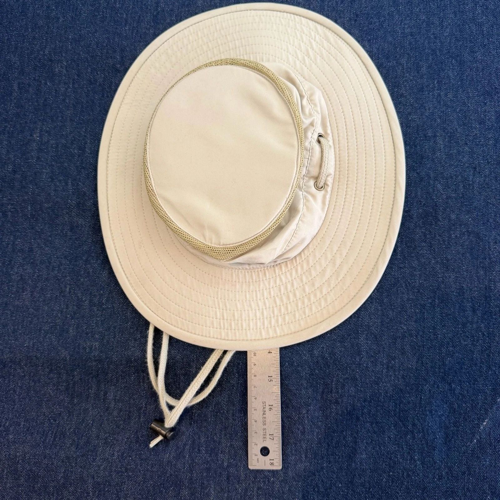 Henschel Hat Co. Mesh Breezer Sun Hat Beige Size Medium