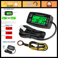 Digital Tach Hour Meter  Engine Temperature Gauge - RPM  Temp Monitor Tool