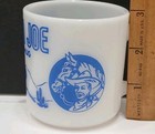 Vintage Hazel-Atlas Milk Glass Mug/Cup - Blue Ranger Joe Ranch — photo 2
