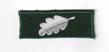 Funktionsabzeichen Forstdienst Sachsen Ärmelemblem 1 silbernes Eichenblatt Tuch