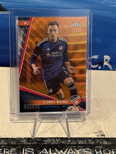 COREY BAIRD-2024 Topps Chrome MLS Orange Wave Refractor /25 #49 Cincinnati