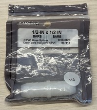 1/2-in Barb x 1/2-in Barb Adapter - Proline - BHB-382B CPVC Hose Splicer