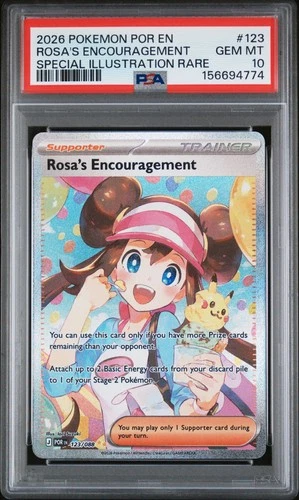 PSA 10 - Rosa's Encouragement 123/088 SIR Pokemon Perfect Order 2026 Gem Mint
