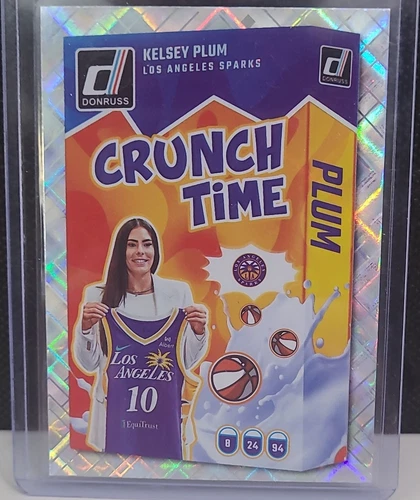 2025 Panini Donruss WNBA Holo Crunch Time Insert Kelsey Plum Sparks #8