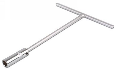 LASER 3640 Zündkerzensteckschlüssel 14 mm Schlüsselgröße T-Bar Griff Chrom Vanadium