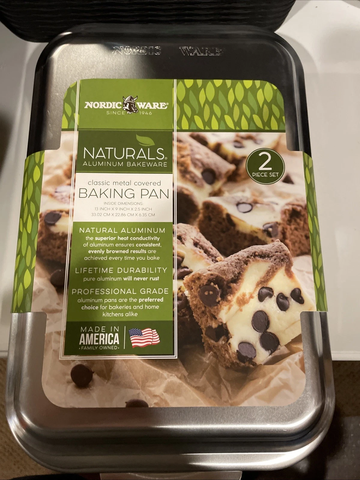 Nordic Ware Naturals® Classic Metal Covered Baking Pan NEW