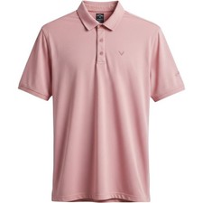 Callaway Opti-Dri Mens Large Striped Golf Polo Short Sleeve Performance Shirt