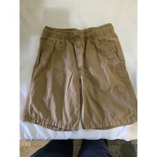 Cat  Jack Boys Khaki Brown Pull On Shorts Elastic Waist Size Medium 8