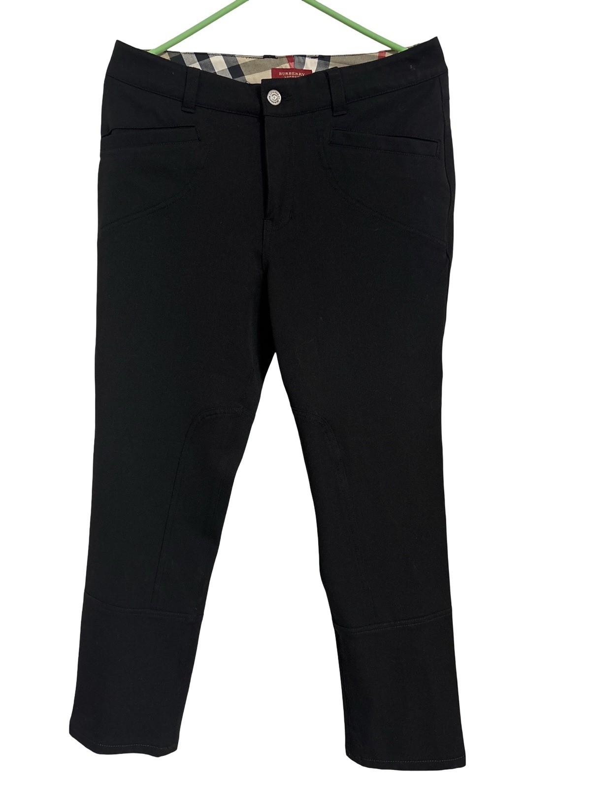 Burberry London Genuine Ladies Trousers Size 40 Black Excellent Condition Like New image 2