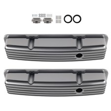 Aluminum Short Valve Covers For Chevy Small Block 283 305 327 350 1958-1986