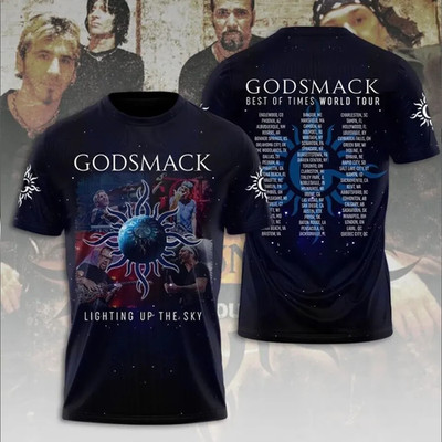 Godsmack T-Shirt Lighting up the sky 3D T-shirt S to 6XL XX907