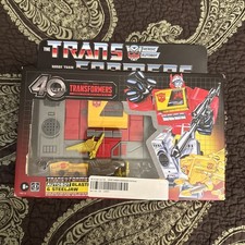 Transformers Retro 40th Anniversary Autobot BLASTER & STEELJAW G1 Reissue read