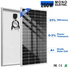 200W Solar Panel Monocrystalline 12V PV Off-grid Power For Campervan RV Camping