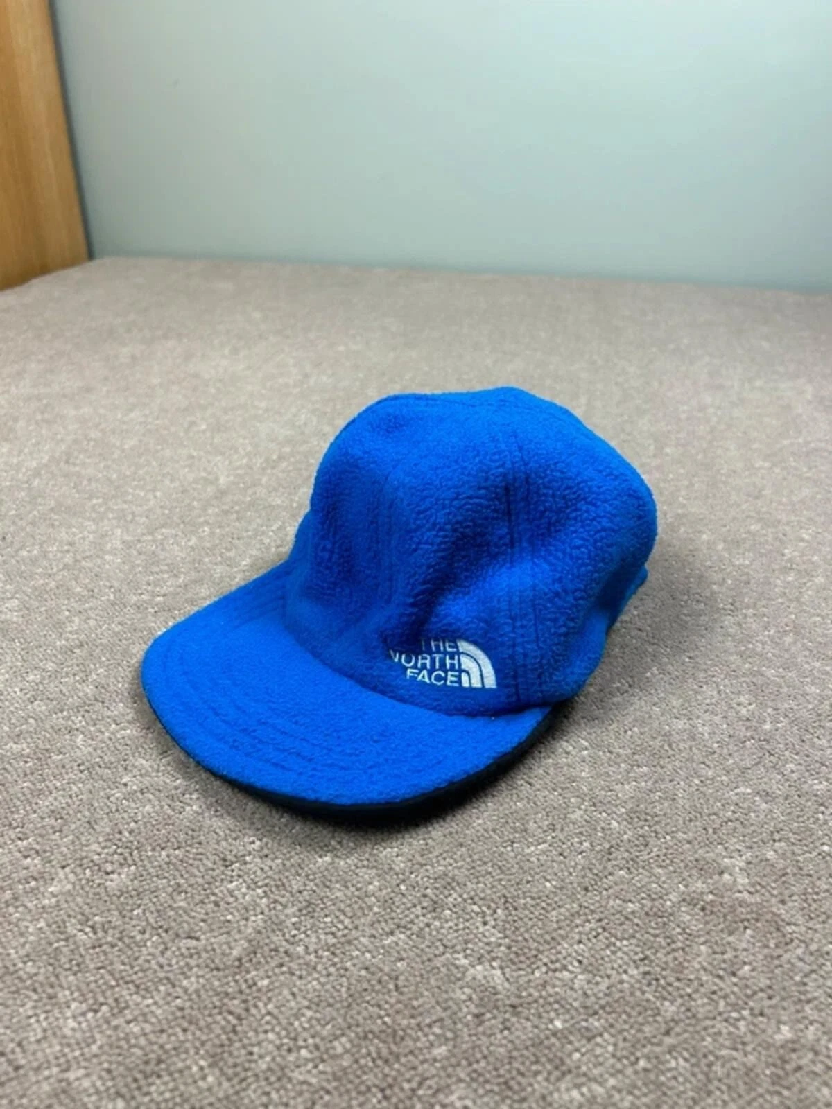 The North Face reversible blue black fleece cap, One size