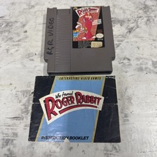 VTG Who Framed Roger Rabbit - NES Nintendo Classic Authentic Game & Manual