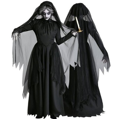 Halloween Vampir Kostüm Erwachsene Hexe Geist Braut Fancy Kleid Geschenk Cosplay