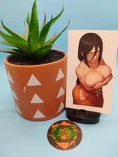 (4.5 Inches) Hanabi Hyuga (Topless) - Water-Resistant Vinyl Sticker
