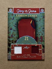 2025 Leaf Glory Of The Game LeBron James Let The Record Show /7 Game Used Patch