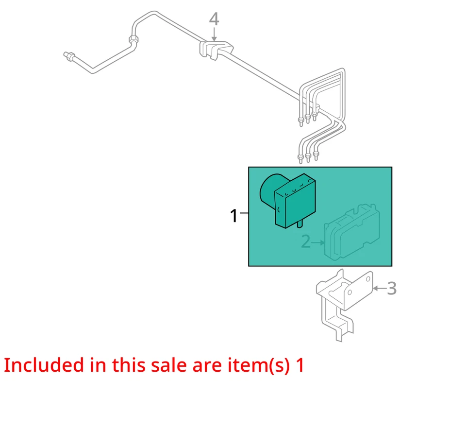 2007 Montego ABS Anti Lock Brake Actuator Pump OEM 121K Miles - LKQ410685734 - Image 4 of 4