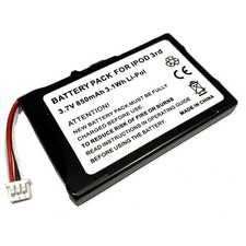Battery for Apple iPod 3rd Generation 3 Gen 15GB M9460LL/A 20GB M9244LL/A New