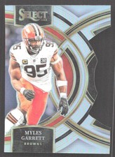 E217 -2023 Panini Select - Premier Level Myles Garrett #152 Silver Prizm Die-Cut