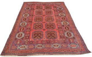 Amazing Hand Knotted Vintage Afghan Taimani Balouch Wool Area Rug 4 x 3 Ft