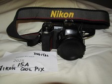 NIKON COOLPIX 8700 8.0 MP Black DIGITAL CAMERA w/ CHARGER - NOT TESTED