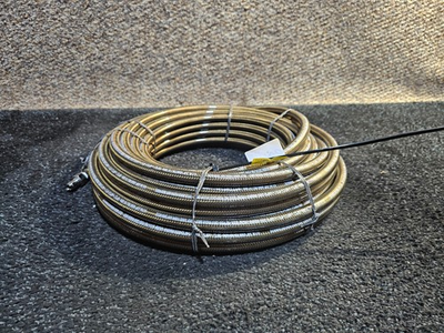#ad O.E.M 3 8 in. x 100#x27; 4500 PSI Steel Braided Hose For Cold Water Pressure Washers $193.99