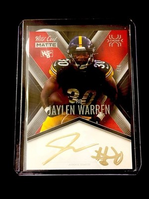 2023 Wild Card Matte H/B Jaylen Warren  Red Xplode Auto 4/4