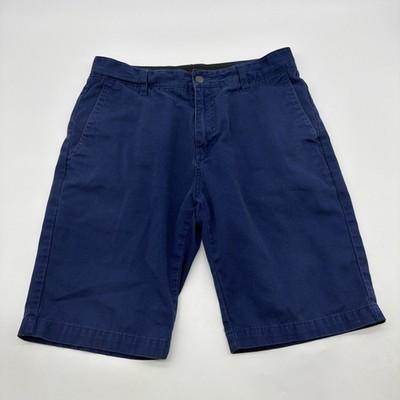 Volcom Bermuda Shorts Men Size 30 Blue Logo Embroidered .#43406