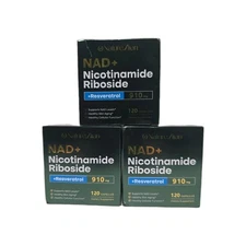 3 Pack Liposomal Nicotinamide Riboside Resveratrol NAD+ Anti-Aging |Exp 4/28|