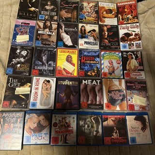 53 x DVD/blu ray Thriller Erotik Film Sammlung Paket FSK 0 18