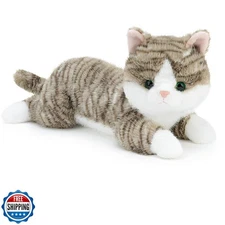 19 inch 3 lbs Cat Weighted Stuffed Animals, Realistic Weighted Cat Stuffed An