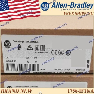 New AB Same-Day Ship 1756-IF16 ControlLogix 16 Pt Input Modul