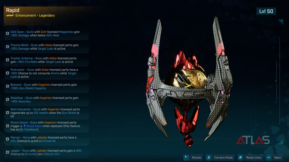 Borderlands 4 OP⭐MODDED ⭐ALL 43 MANUFACTURER ENHANCEMENT IN ONE⭐LEVEL 50