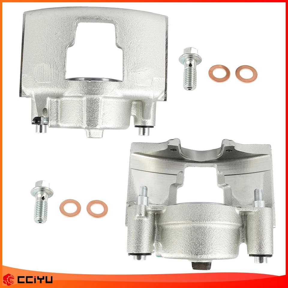 Pair Front Disc Brake Calipers For 96-01 Chevy Express 3500 94-99 Dodge Ram 3500 Foto 3 de 4