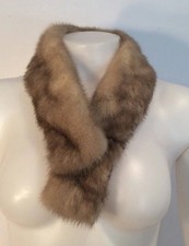 Vintage Mink Collar Gray