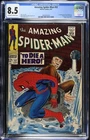 AMAZING SPIDER-MAN #52 CGC 8.5 OW/W PAGES JOHN ROMITA COVER MARVEL 1967