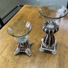 Southern Living at Home Historic Bell Jar Candleholders Set of 2 #40061 #40060 — photo 2