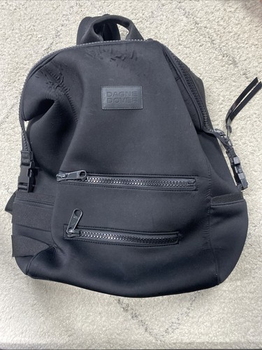 Dagne Dover Indi Diaper Backpack Onyx Deep Black Neoprene Bag Used