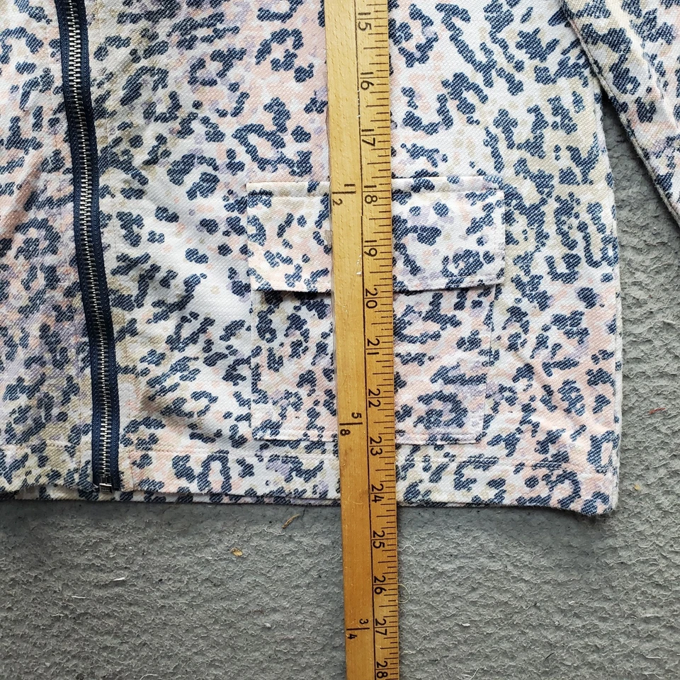 Sudadera con Capucha Weekend By Chico's para Mujer 1 Estampado Multi Animal Manga Larga Elastizada Cremallera Foto 4 de 4