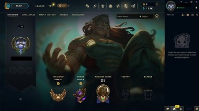 (NA) Gold 4 Smurf Acct Season 16 (Aged & Hand-leveled)