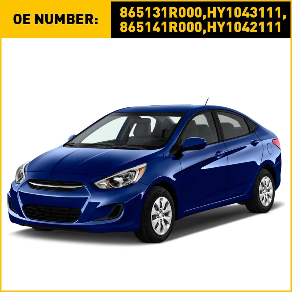 Juego de 2/3 soportes de parachoques delanteros para Hyundai Accent 2012-2017 lado conductor y pasajero Foto 2 de 4